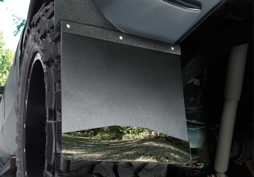 Husky Liners Universal Black Top Stainless Weight Mud Flaps - Click Image to Close